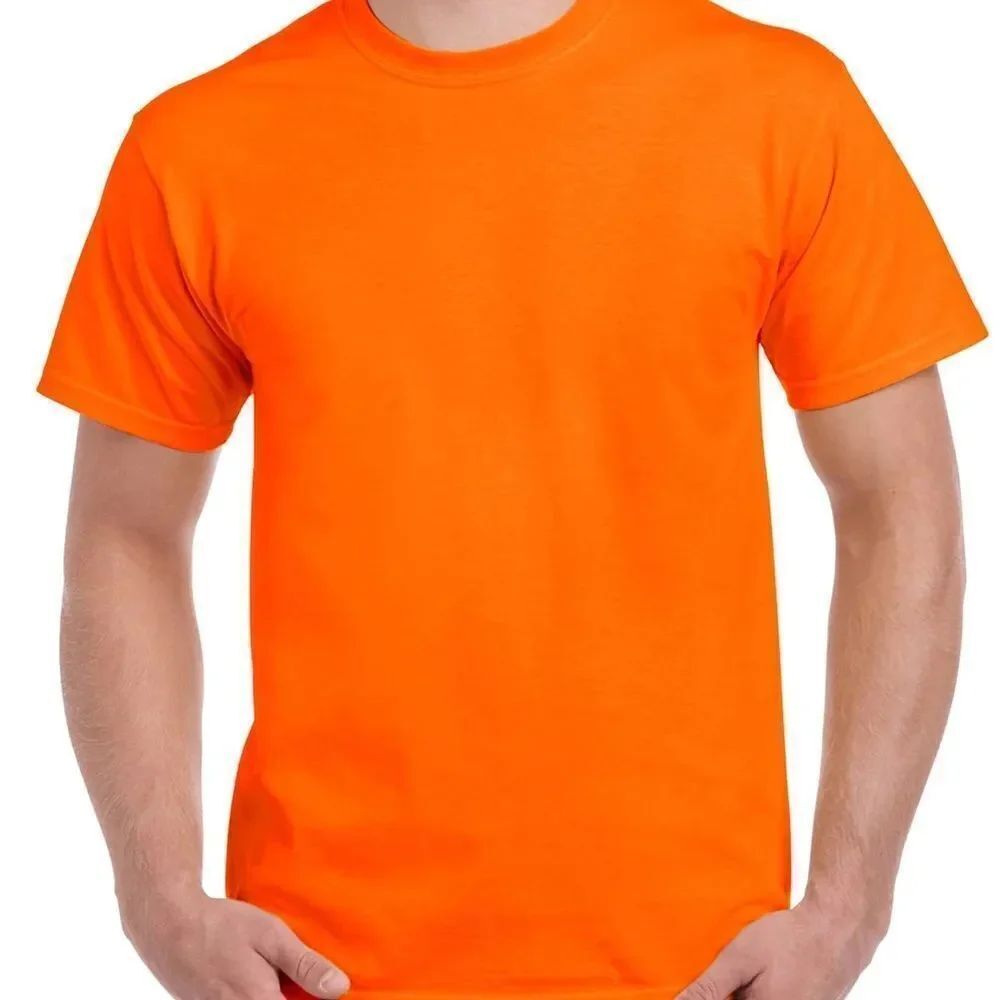3for$20 NEW men safety orange shirt short sleeve select your size small- xl